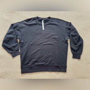 Lululemon Perfectly Oversized Crew Black Sweatshirt - Size 4